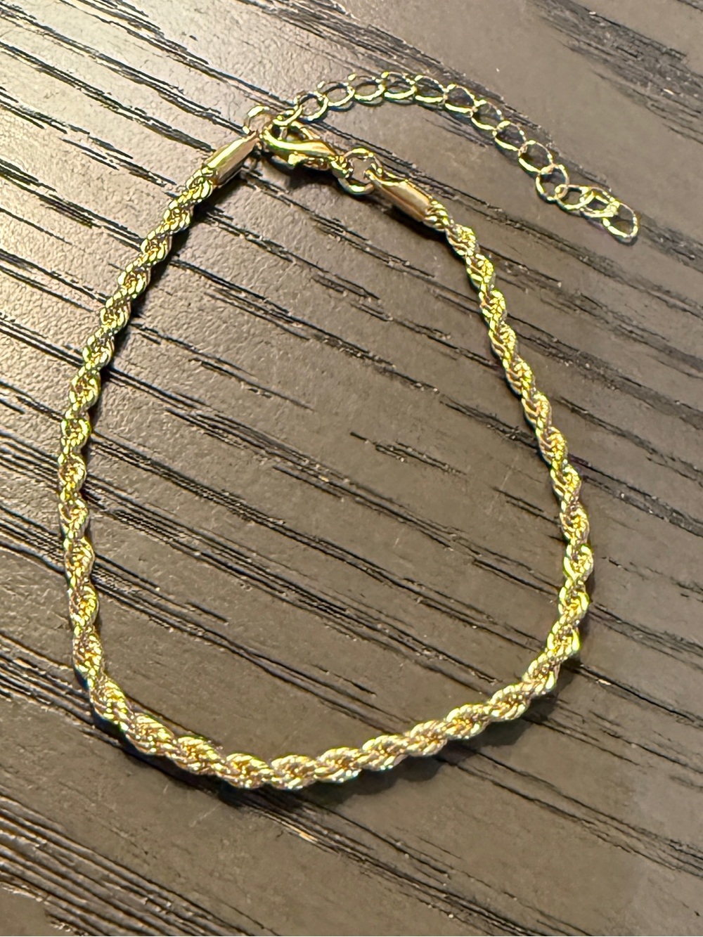 Gold Rope Braided Bracelet - Picture 3 of 4